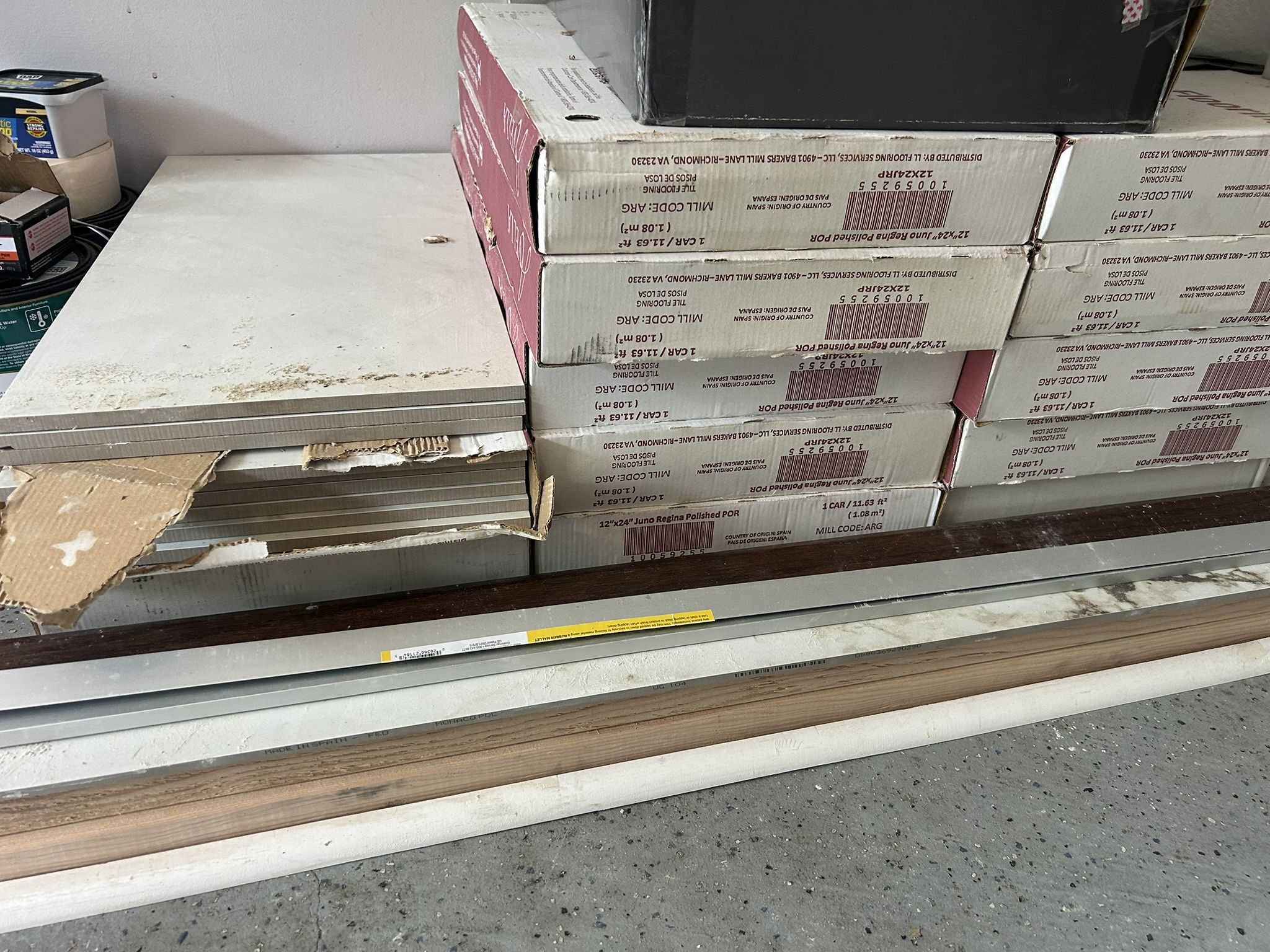 White Porcelain Tile $1.57/sqf