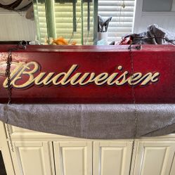Pool table Budweiser light