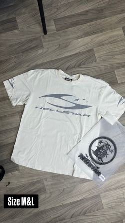 Hellstar White Graphic T-Shirt sizes M & L