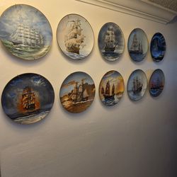 Set Of 10 Decorative Legendary Ships Of The Seas