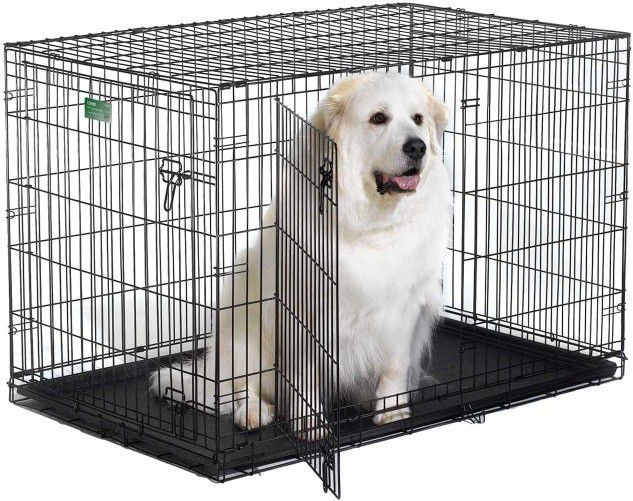 Midwest iCrate Double Door Folding Dog Crate 48x30x33
