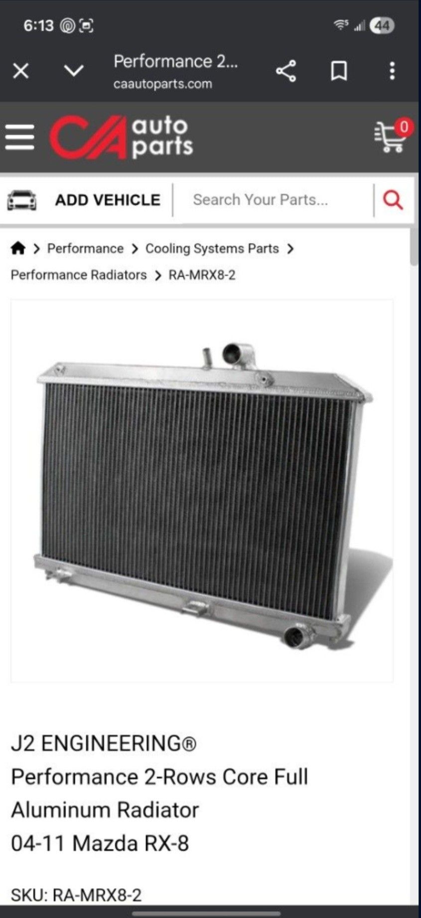 Mazda Rx8 Radiator