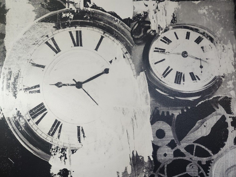 Modern Art "Pieces of old watch"