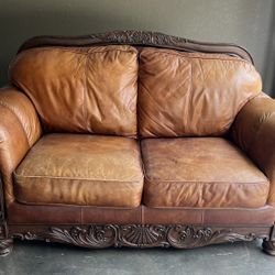 Leather Couch & Loveseat FREE 