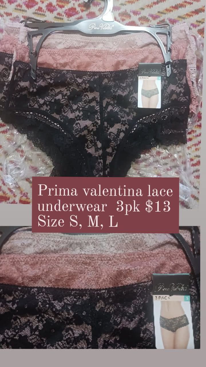 Prima Valentina Lace Underwear 3pk