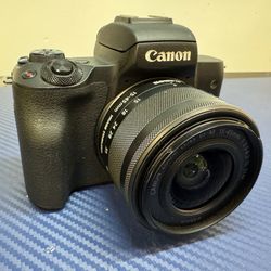 CANON EOS M50 24.1MP Mirrorless Camera with EF-M 15-45mm IS STM Kit Lens