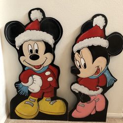 MICKEY & MINNIE MOUSE CHRISTMAS LAWN ART YARD DECOR