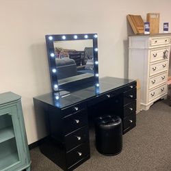 Avery Black Vanity


