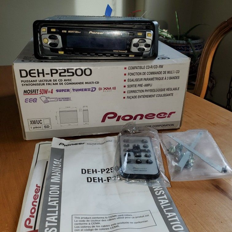 Pioneer DEH-P2500 CD Player Radio In Dash Receiver