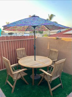 Grade A, teak patio set