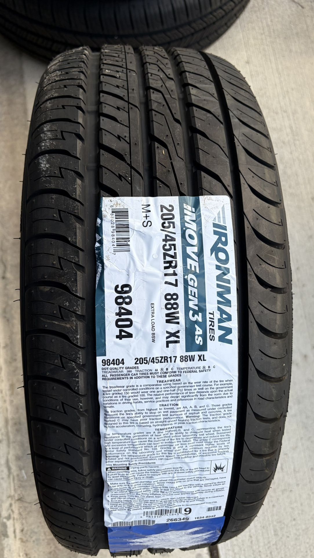 Ironman iMove Gen 3 AS 205/45R17XL 88W BSW