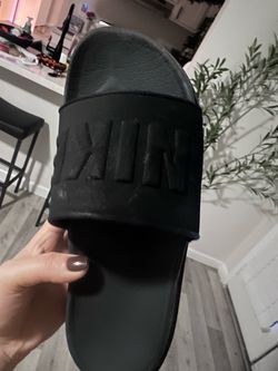 Black Nike Slides size 9