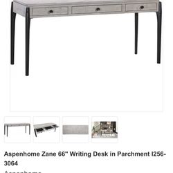 Aspen Zane Desk And Wok Station/File Cabinet