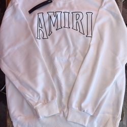 Amiri White Crewneck 