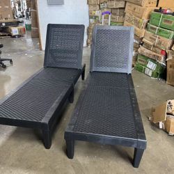2 Piece Lounger (Black) $60