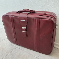 vintage world traveler maroon carry-on bag