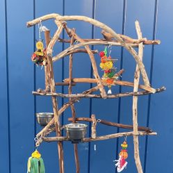 African Grey / Amazon Parrot Perch Tree… Not Too Tall 5-5.5 Ft And Looks Great ! Your Birds New Hangout Spot !! 