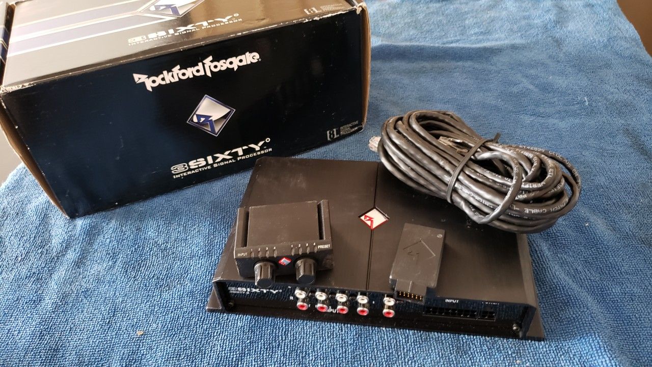 Rockford Fosgate® 3SIXTY.3 Digital Signal Processor w/ 8-Ch inputs/outputs w/ EQ