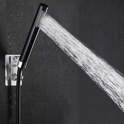 Shower Head Handheld Showerheads Detachable Shower Hand with Stainless Steel Hose for RV and Bathroom, Matte Black