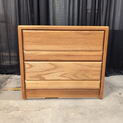 Kincaid Oak Two-Drawer Nightstand with Recessed Pulls