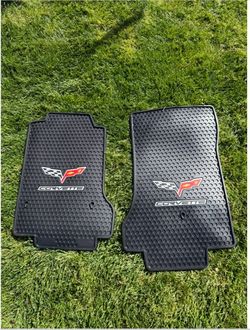 CORVETTE C6 all weather floor mats for 2005-2007.5 … with logo