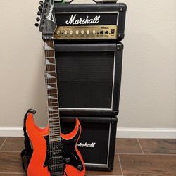 Ibanez Guitar / Marshall Speaker MG15MSII Micro Stack / Boss GE-7 Equalizer / Ibanez TS9 Pedal Lot