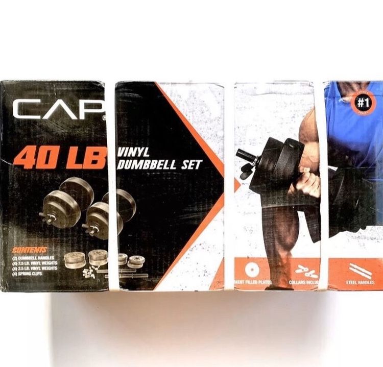 Brand New CAP 20 lb Dumbbell Set (40lbs Total)