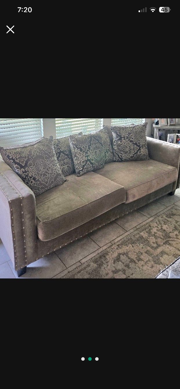 Couch, Love Seat, And Ottoman