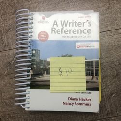A writer’s Reference by Diana Hacker and Nancy Sommers