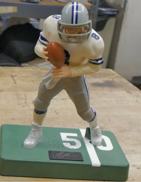 TROY AIKMAN 1996 Talking Football statue DALLAS COWBOYS