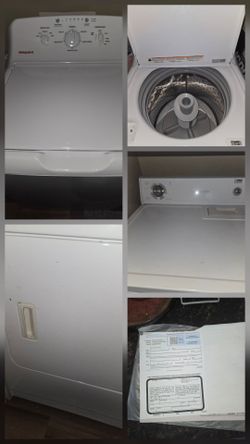 GE Hotpoint and Estate Washer and dryer