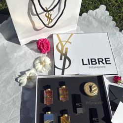 Ysl Libre Perfume Gift Set Regalos Maquillaje Mujer, Retail $290