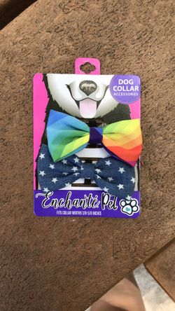 Dog collar bow ties