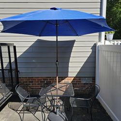 Table, Chars And Umbrella 