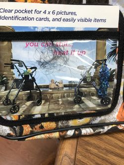 Bag For Your Walker ! Brand New  Material With Picket
