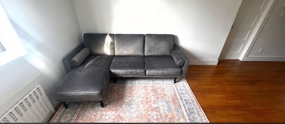 Wayfair x Kelly Clarkson Shelton 83" Wide Velvet Reversible Sleeper Sofa & Chaise