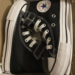 Converse Youth Size 12 Black Natural White Shoes Sneakers