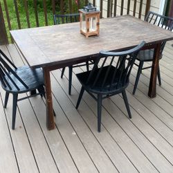  Dining Set /Outdoor  And Indoor Table And Chairs