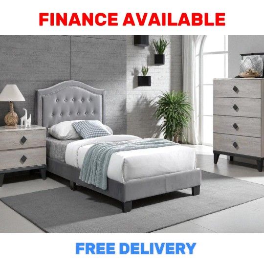 🔥 TWIN BED FRAME DEAL! / ¡OFERTA EN CAMA TWIN 🛏 ONLY /  $149 ‼ ➕ Add Mattress / Agrega Colchón $99 🚚 FREE DELIVERY  🆔 ITEM# P F9571T