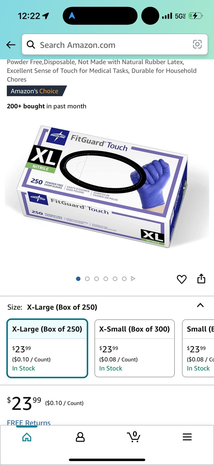 Nitrile Gloves $10