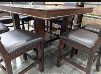 Pulaski 9 Piece Dining Room Table Set Counter Height for Sale in Rancho Cucamonga CA OfferUp