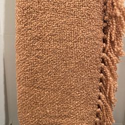 Berkshire Blanket Throw Artisan Collection Brand New Color Clay Retails $40 Asking $25