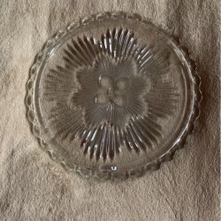Vintage Flower  Burst Cake Plate 