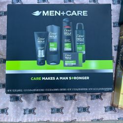 Shampoo & Conditioner, Deodorant, Body Wash , Bar Soap, And Gel Dove Men Care Gift Set