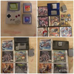 Xbox360, PS1-2-3, Nintendo-64-Super-Wii, Gameboy-3DS,Lite. Atari