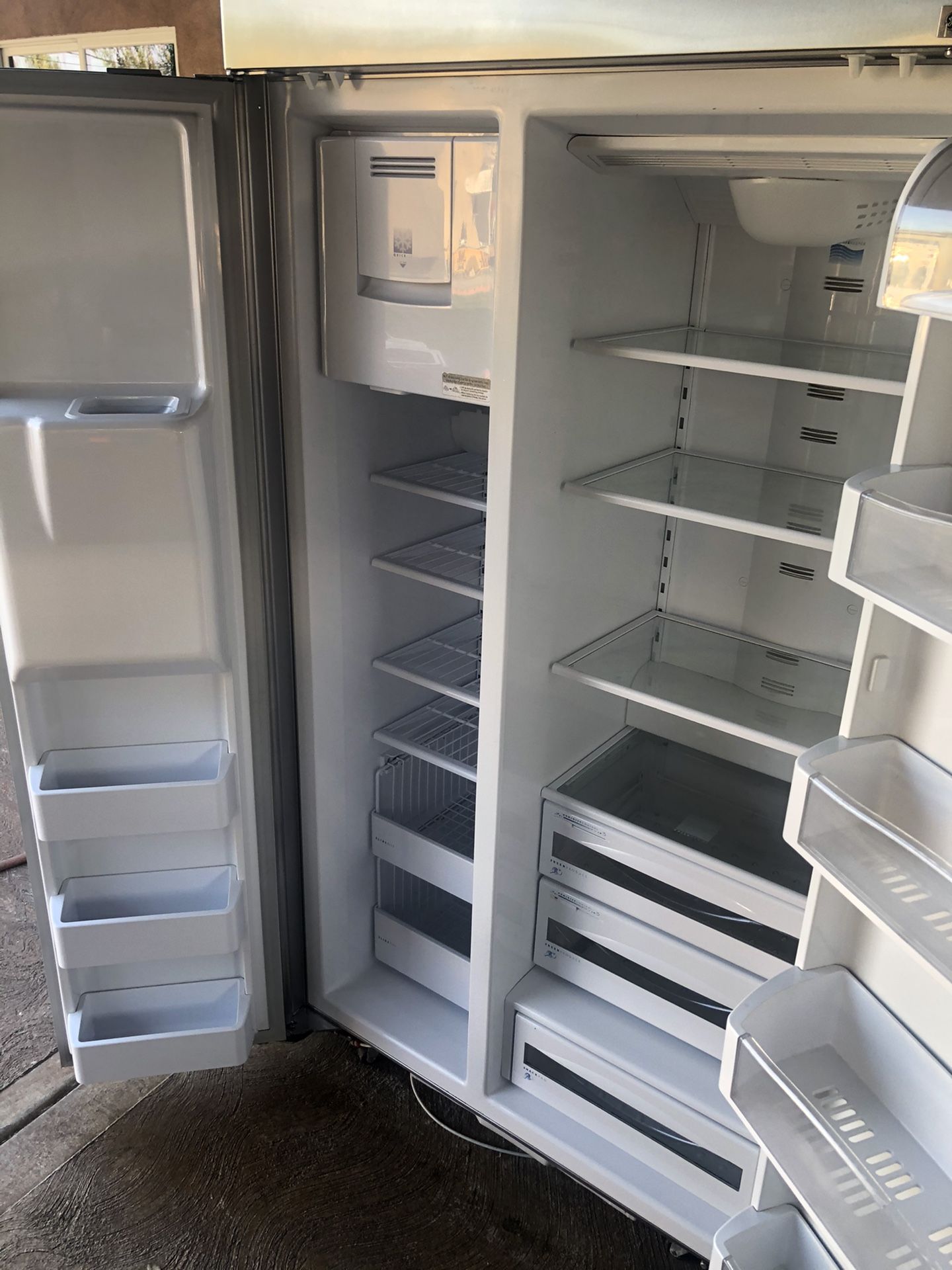Beautiful Stainless GE Built In Refrigerator 42” Wide