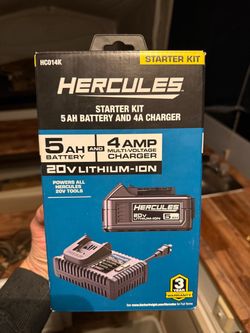 Hercules 5AHS battery starter kit/ 20V jobsite blower bundle