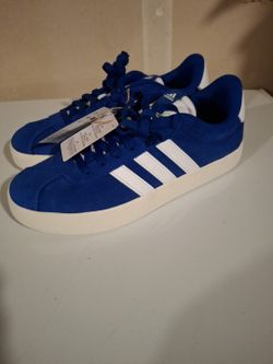 Adidas VL Court 3.0 IF4458 Men's Blue Suede Low Top Sportswear Shoes Size 9.5