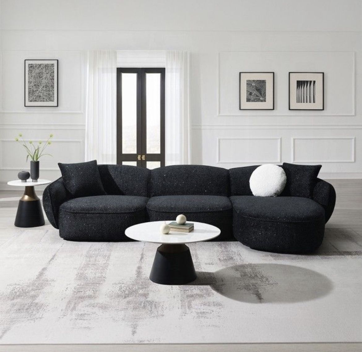 Brand New Elegant Modern Design 3pc Sectional