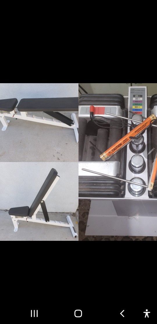 POWERBLOCK 50 Lb Set W/ Stand And Bench